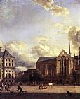 Jan van der Heyden Dam Square, Amsterdam painting
